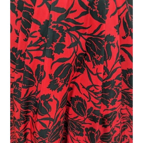 Sherri Hill Laura Marano Collection FORMAL Dress Red/Black ROSES Floral Size 0 - Picture 9 of 16